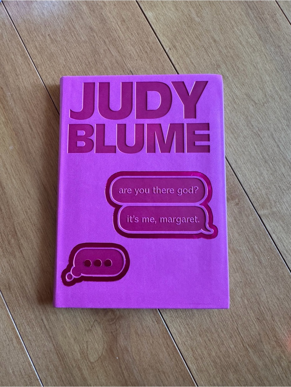 Judy Blume Book "Are you there god? It's me margaret?"